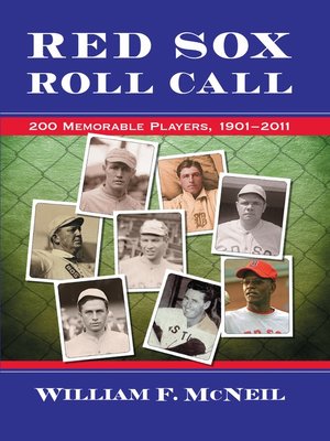 cover image of Red Sox Roll Call